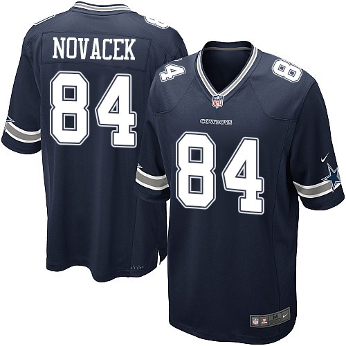 Nike Cowboys #84 Jay Novacek Navy Blue Men's Team Color NFL Game Jersey