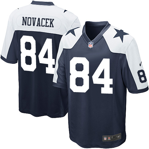 Nike Cowboys #84 Jay Novacek Navy Blue Men's Throwback Alternate NFL  Game Jersey