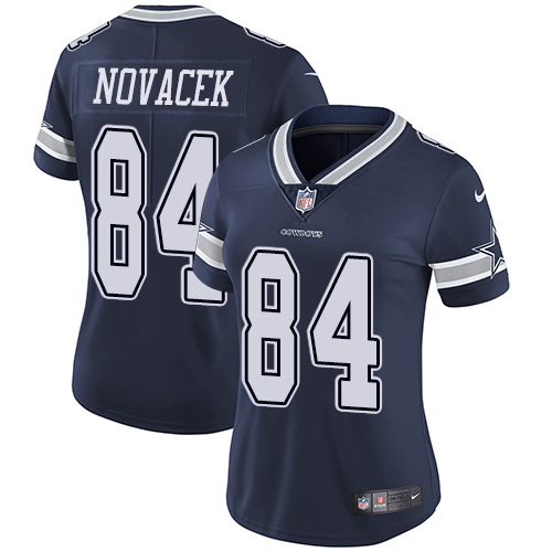 Nike Cowboys #84 Jay Novacek Navy Blue Women's Team Color Vapor Untouchable Limited Player NFL Jersey