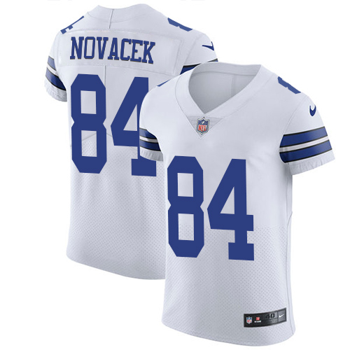 Nike Cowboys #84 Jay Novacek White Men's Stitched NFL Vapor Untouchable Elite Jersey
