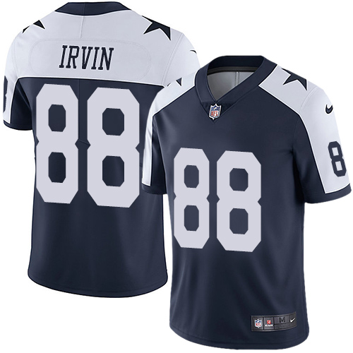 Nike Cowboys #88 Michael Irvin Navy Blue Thanksgiving Youth Stitched NFL Vapor Untouchable Limited Throwback Jersey Nike Cowboys #88 Michael Irvin Navy Blue Thanksgiving Youth Stitched NFL Vapor Untouchable Limited Throwback Jersey