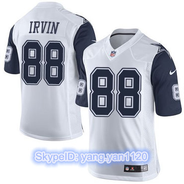 Nike Cowboys #88 Michael Irvin White Men's Stitched NFL Limited Rush Jersey