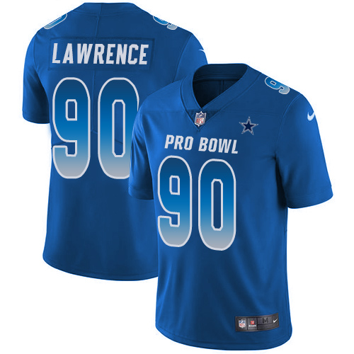 Nike Cowboys #90 DeMarcus Lawrence Royal Men's Stitched NFL Limited NFC 2018 Pro Bowl Jersey Nike Cowboys #90 DeMarcus Lawrence Royal Men's Stitched NFL Limited NFC 2018 Pro Bowl Jersey