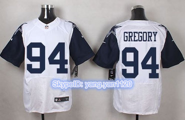 Nike Cowboys #94 Randy Gregory White Men's Stitched NFL Elite Rush Jersey