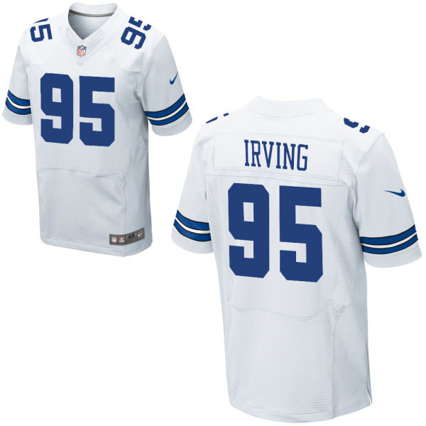 Nike Cowboys #95 David Irving Alternate Men's Stitched White NFL Elite Jersey Nike Cowboys #95 David Irving Alternate Men's Stitched White NFL Elite Jersey