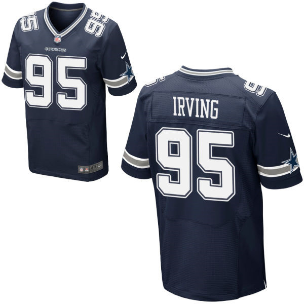 Nike Cowboys #95 David Irving Home Navy Men's Stitched Elite Jersey Nike Cowboys #95 David Irving Home Navy Men's Stitched Elite Jersey