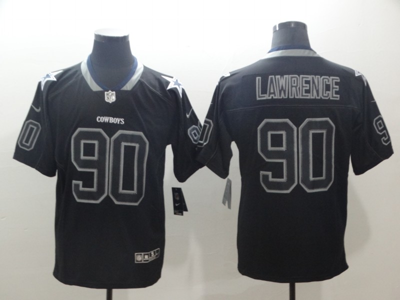 Nike Cowboys 90 DeMarcus Lawrence Black Impact Rush Limited Jersey