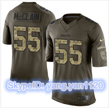 Nike Dallas Cowboys #55 Rolando McClain Green Men's Stitched NFL Limited Salute To Service Jersey