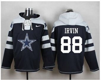 Nike Dallas Cowboys CUSTOM ANY NAME AND NUMBER Navy Blue Player Pullover NFL Hoodie