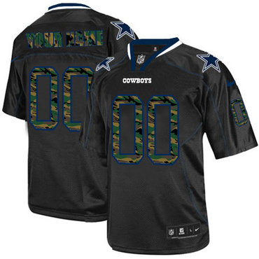 Nike Dallas Cowboys Customized Elite Camo Black Jerseys
