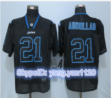 Nike Detroit Lions #21 Ameer Abdullah Lights Out Black Elite Jersey Nike Detroit Lions #21 Ameer Abdullah Lights Out Black Elite Jersey