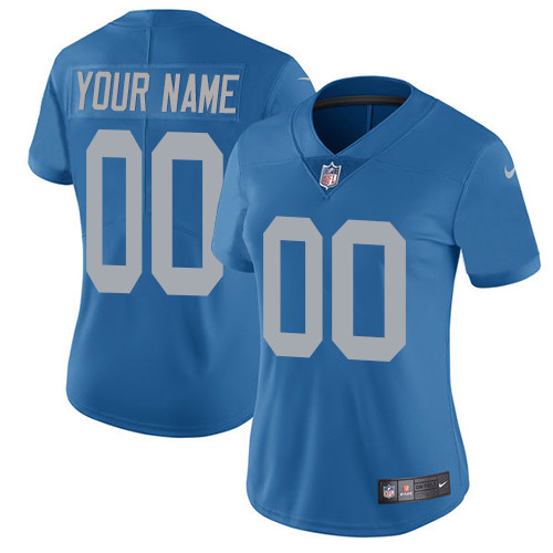 Nike Detroit Lions Limited Blue Alternate Women's Jersey NFL  Vapor Untouchable Customized jerseys