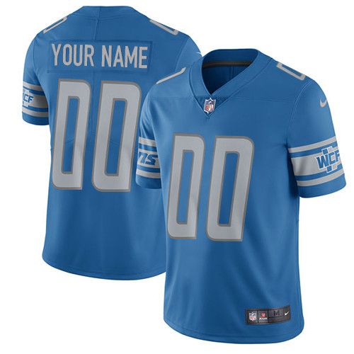 Nike Detroit Lions Limited Blue Home Men's Jersey NFL  Vapor Untouchable Customized jerseys