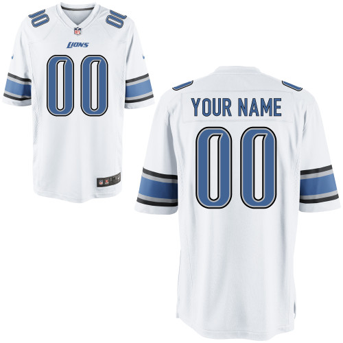 Nike Detroit Lions Youth Customized Game White Jersey Nike Detroit Lions Youth Customized Game White Jersey