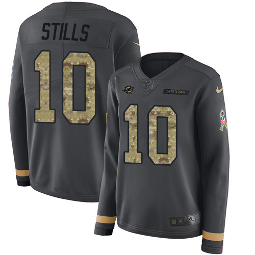 Nike Dolphins #10 Kenny Stills Anthracite Salute to Service Nike Dolphins #10 Kenny Stills Anthracite Salute to Service