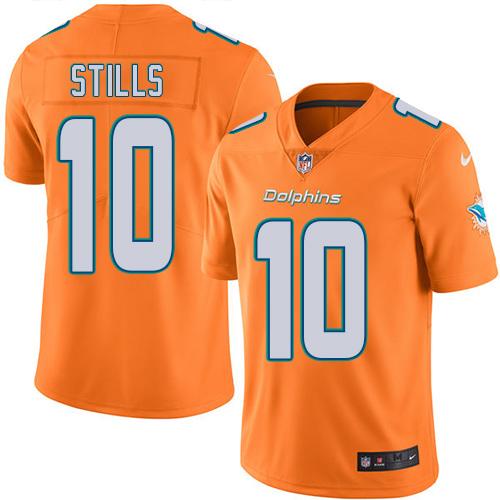 Nike Dolphins #10 Kenny Stills Orange Men's Stitched NFL Limited Rush Jersey Nike Dolphins #10 Kenny Stills Orange Men's Stitched NFL Limited Rush Jersey