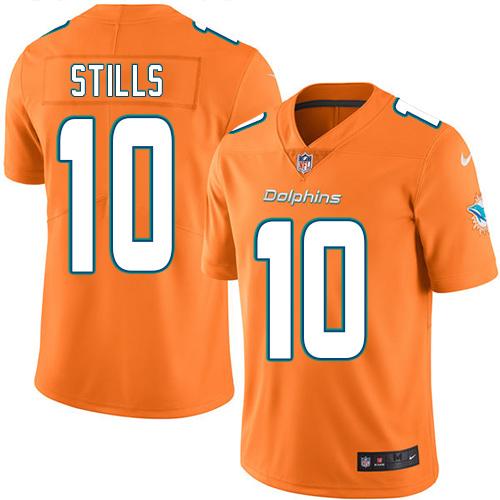 Nike Dolphins #10 Kenny Stills Orange Men's Stitched NFL Limited Rush Jersey Nike Dolphins #10 Kenny Stills Orange Men's Stitched NFL Limited Rush Jersey