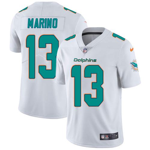 Nike Dolphins #13 Dan Marino White Youth Stitched NFL Vapor Untouchable Limited Jersey