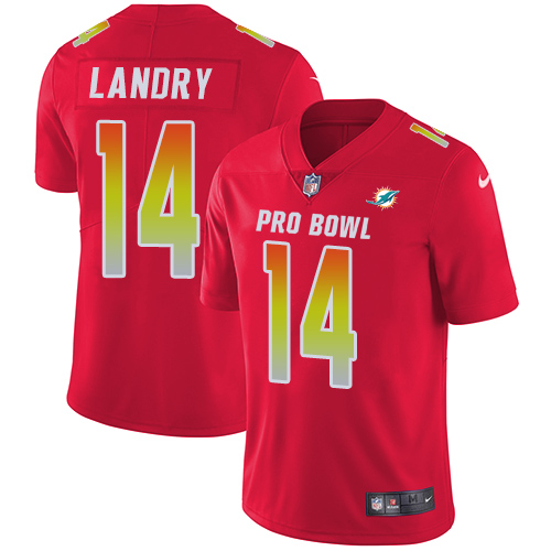 Nike Dolphins #14 Jarvis Landry Red Women's Stitched NFL Limited AFC 2018 Pro Bowl Jersey Nike Dolphins #14 Jarvis Landry Red Women's Stitched NFL Limited AFC 2018 Pro Bowl Jersey