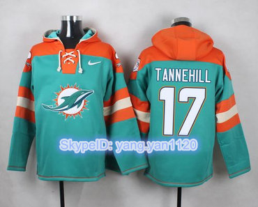Nike Dolphins #17 Ryan Tannehill Aqua Green Player Pullover NFL Hoodie Nike Dolphins #17 Ryan Tannehill Aqua Green Player Pullover NFL Hoodie