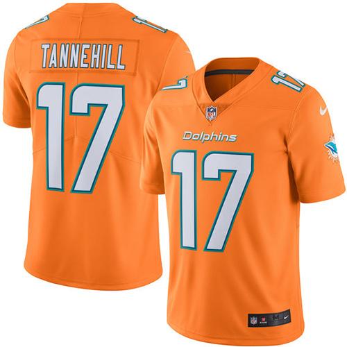Nike Dolphins #17 Ryan Tannehill Orange Youth Stitched NFL Limited Rush Jersey Nike Dolphins #17 Ryan Tannehill Orange Youth Stitched NFL Limited Rush Jersey