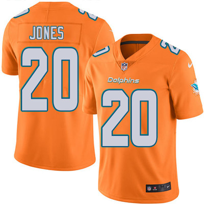 Nike Dolphins #20 Reshad Jones Orange Youth Stitched NFL Limited Rush Jersey Nike Dolphins #20 Reshad Jones Orange Youth Stitched NFL Limited Rush Jersey