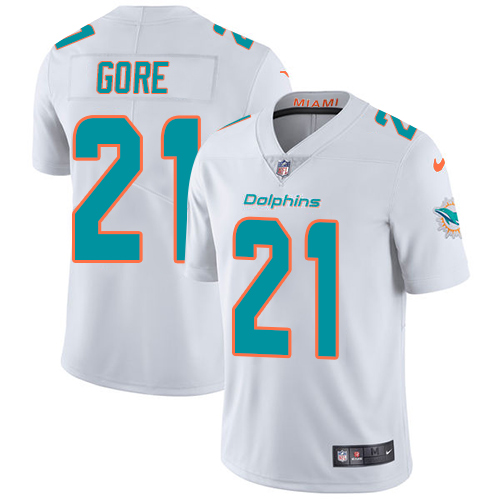 Nike Dolphins #21 Frank Gore White Youth Stitched NFL Vapor Untouchable Limited Jersey Nike Dolphins #21 Frank Gore White Youth Stitched NFL Vapor Untouchable Limited Jersey