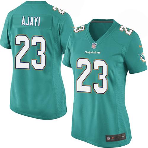 Nike Dolphins #23 Jay Ajayi Aqua Green Team Color Women's Stitched NFL Elite Jersey Nike Dolphins #23 Jay Ajayi Aqua Green Team Color Women's Stitched NFL Elite Jersey
