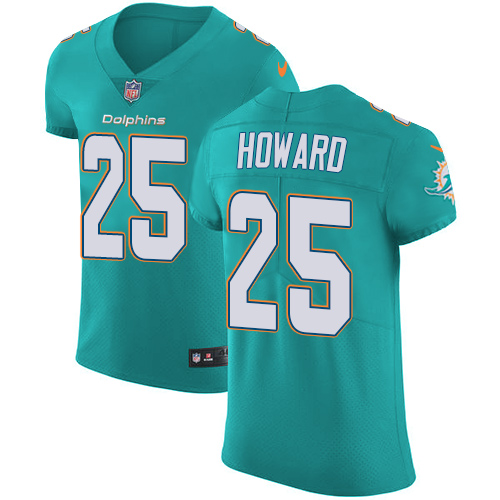 Nike Dolphins #25 Xavien Howard Aqua Green Team Color Men's Stitched NFL Vapor Untouchable Elite Jersey