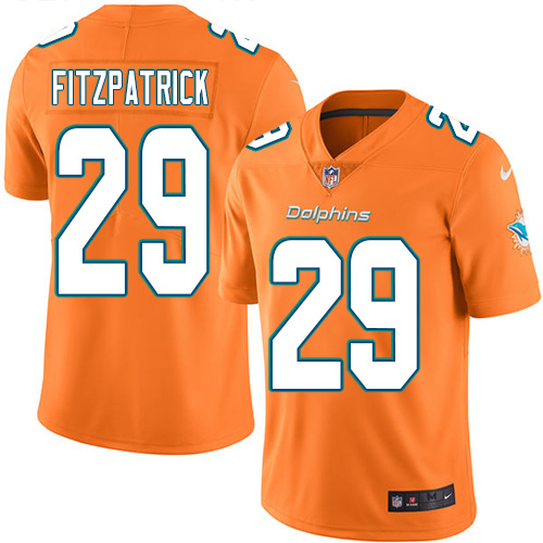 Nike Dolphins #29 Minkah Fitzpatrick Orange Youth Stitched NFL Limited Rush Jersey Nike Dolphins #29 Minkah Fitzpatrick Orange Youth Stitched NFL Limited Rush Jersey