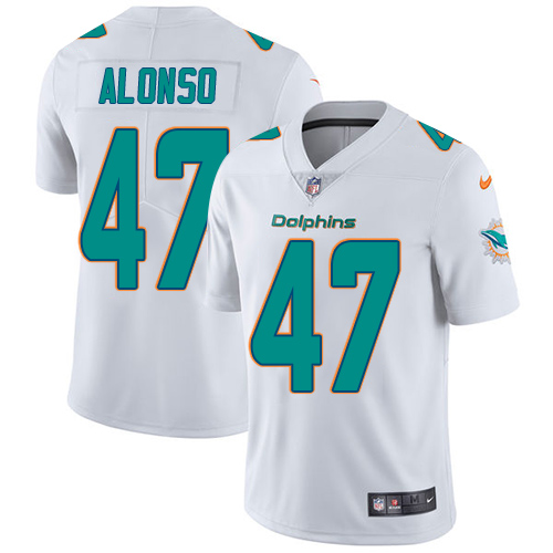 Nike Dolphins #47 Kiko Alonso White Men's Stitched NFL Vapor Untouchable Limited Jersey Nike Dolphins #47 Kiko Alonso White Men's Stitched NFL Vapor Untouchable Limited Jersey