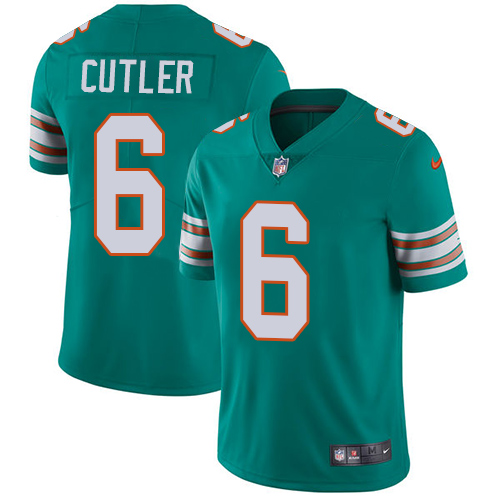 Nike Dolphins #6 Jay Cutler Aqua Green Alternate Youth Stitched NFL Vapor Untouchable Limited Jersey Nike Dolphins #6 Jay Cutler Aqua Green Alternate Youth Stitched NFL Vapor Untouchable Limited Jersey