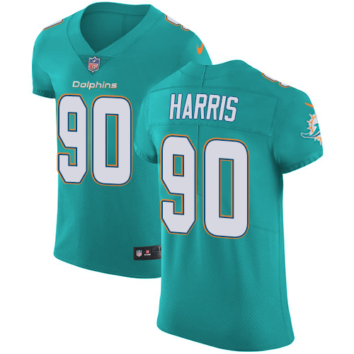 Nike Dolphins #90 Charles Harris Aqua Green Team Color Men's Stitched NFL Vapor Untouchable Elite Jersey Nike Dolphins #90 Charles Harris Aqua Green Team Color Men's Stitched NFL Vapor Untouchable Elite Jersey