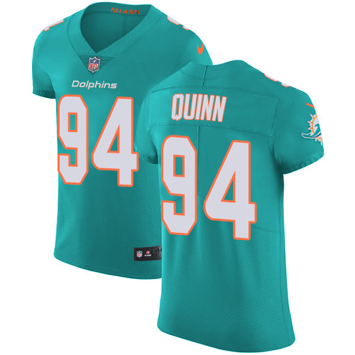 Nike Dolphins #94 Robert Quinn Aqua Green Team Color Men's Stitched NFL Vapor Untouchable Elite Jersey Nike Dolphins #94 Robert Quinn Aqua Green Team Color Men's Stitched NFL Vapor Untouchable Elite Jersey