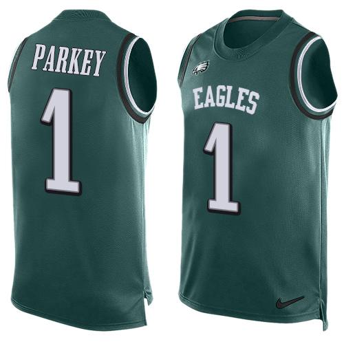 Nike Eagles #1 Cody Parkey Midnight Green Team Color Men's Stitched NFL Limited Tank Top Jersey Nike Eagles #1 Cody Parkey Midnight Green Team Color Men's Stitched NFL Limited Tank Top Jersey