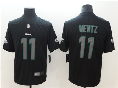 Nike Eagles #11 Carson Wentz Black Impact Limited Jersey (1)