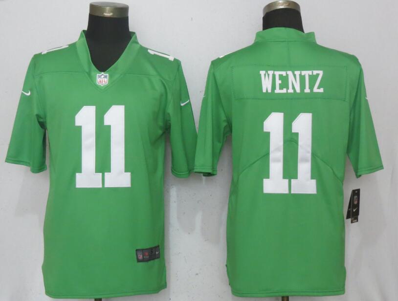 Nike Eagles #11 Carson Wentz Green 2017 Vapor Untouchable Player Limited Jersey