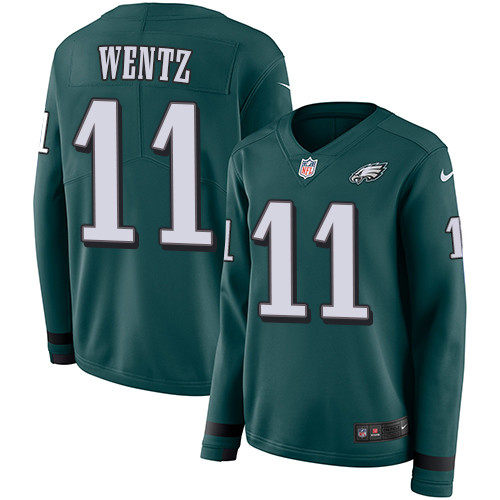 Nike Eagles #11 Carson Wentz Midnight Green Team Color