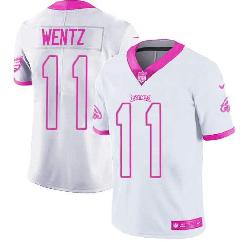 Nike Eagles #11 Carson Wentz Olive Men's Stitched NFL Limited 2017 Salute To Service Jersey