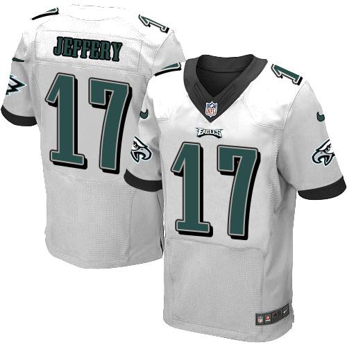 Nike Eagles #17 Alshon Jeffery White Men's Stitched NFL New Elite Jersey