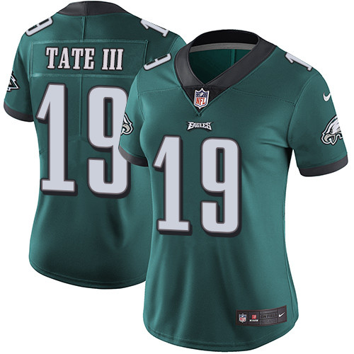 Nike Eagles #19 Golden Tate III Midnight Green Team Color Women's Stitched NFL Vapor Untouchable Limited Jersey Nike Eagles #19 Golden Tate III Midnight Green Team Color Women's Stitched NFL Vapor Untouchable Limited Jersey