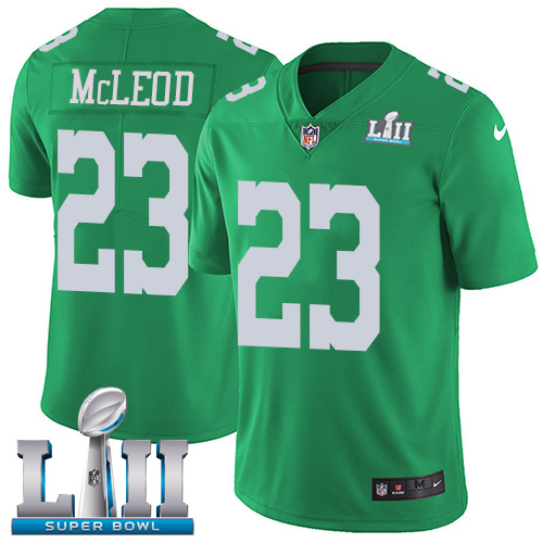 Nike Eagles #23 Rodney McLeod Green Super Bowl LII Men's Stitched NFL Limited Rush Jersey Nike Eagles #23 Rodney McLeod Green Super Bowl LII Men's Stitched NFL Limited Rush Jersey