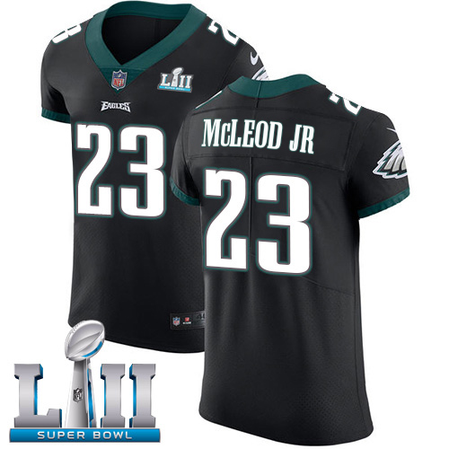 Nike Eagles #23 Rodney McLeod Jr Black Alternate Super Bowl LII Men's Stitched NFL Vapor Untouchable Elite Jersey Nike Eagles #23 Rodney McLeod Jr Black Alternate Super Bowl LII Men's Stitched NFL Vapor Untouchable Elite Jersey