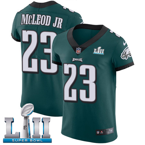 Nike Eagles #23 Rodney McLeod Jr Midnight Green Team Color Super Bowl LII Men's Stitched NFL Vapor Untouchable Elite Jersey Nike Eagles #23 Rodney McLeod Jr Midnight Green Team Color Super Bowl LII Men's Stitched NFL Vapor Untouchable Elite Jersey