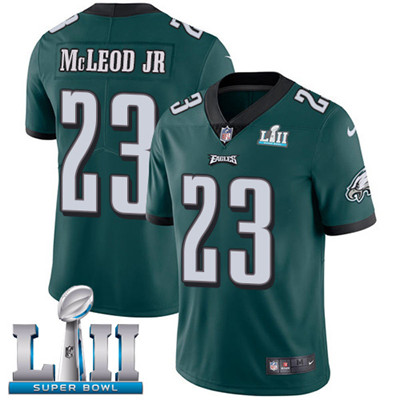 Nike Eagles #23 Rodney McLeod Jr Midnight Green Team Color Super Bowl LII Youth Stitched NFL Vapor Untouchable Limited Jersey Nike Eagles #23 Rodney McLeod Jr Midnight Green Team Color Super Bowl LII Youth Stitched NFL Vapor Untouchable Limited Jersey