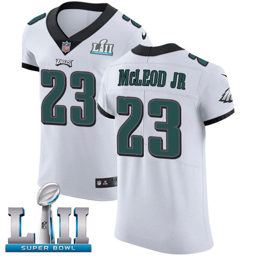 Nike Eagles #23 Rodney McLeod Jr White Super Bowl LII Men's Stitched NFL Vapor Untouchable Elite Jersey Nike Eagles #23 Rodney McLeod Jr White Super Bowl LII Men's Stitched NFL Vapor Untouchable Elite Jersey