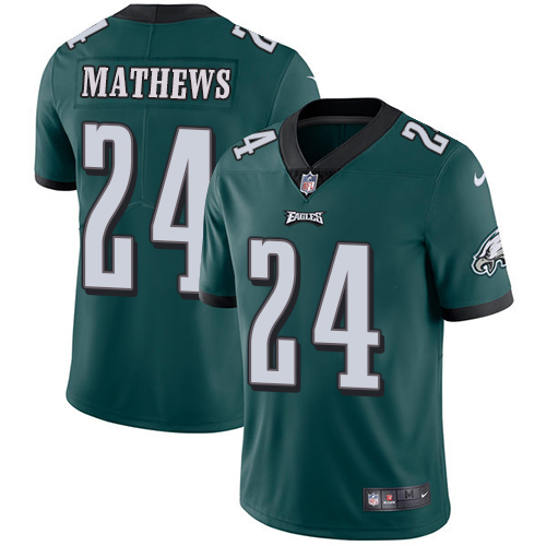 Nike Eagles #24 Ryan Mathews Midnight Green Team Color Men's Stitched NFL Vapor Untouchable Limited Jersey Nike Eagles #24 Ryan Mathews Midnight Green Team Color Men's Stitched NFL Vapor Untouchable Limited Jersey