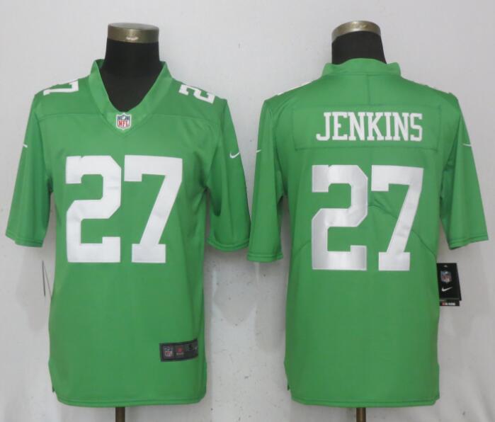 Nike Eagles #27 Malcolm Jenkins Green 2017 Vapor Untouchable Player Limited Jersey
