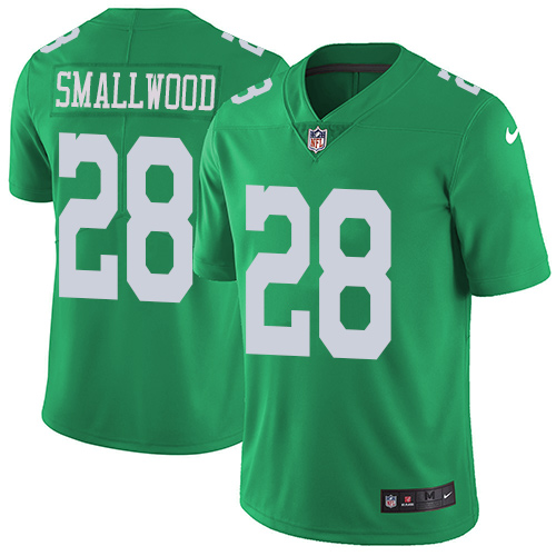 Nike Eagles #28 Wendell Smallwood Green Men's Stitched NFL Limited Rush Jersey Nike Eagles #28 Wendell Smallwood Green Men's Stitched NFL Limited Rush Jersey