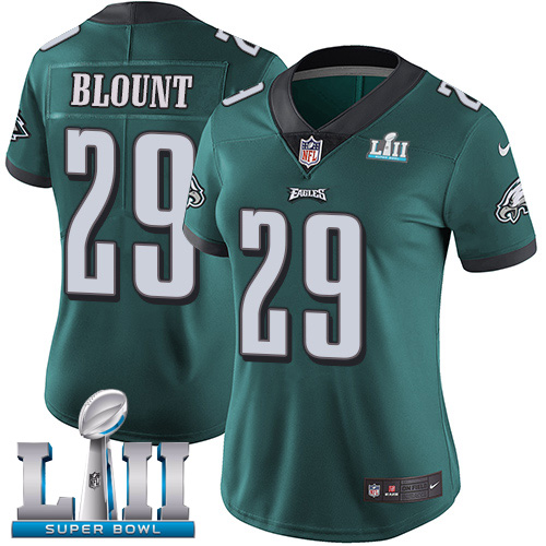 Nike Eagles #29 LeGarrette Blount Midnight Green Team Color Super Bowl LII Women's Stitched NFL Vapor Untouchable Limited Jersey Nike Eagles #29 LeGarrette Blount Midnight Green Team Color Super Bowl LII Women's Stitched NFL Vapor Untouchable Limited Jersey